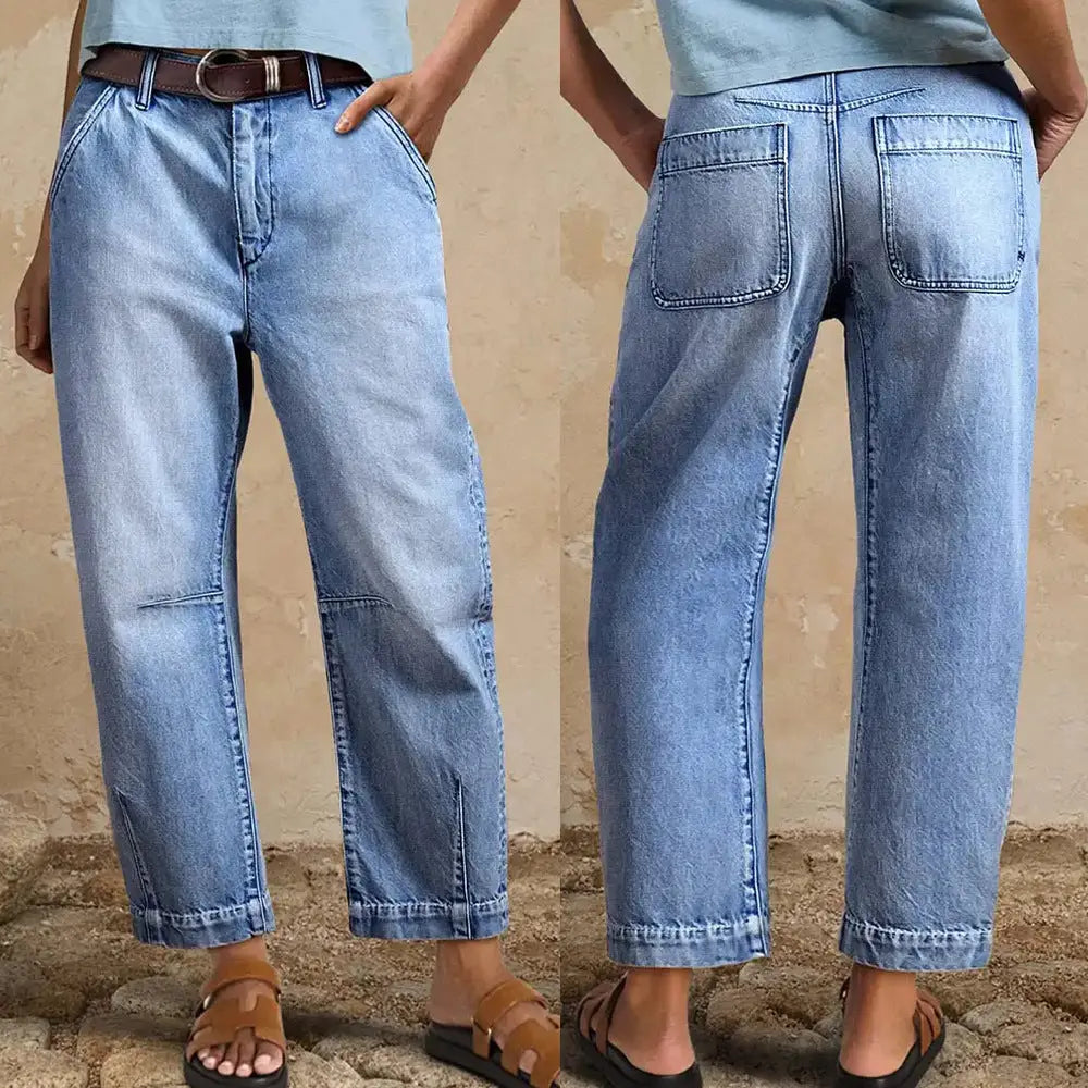 Modern Barbie High Waist Cropped Jeans