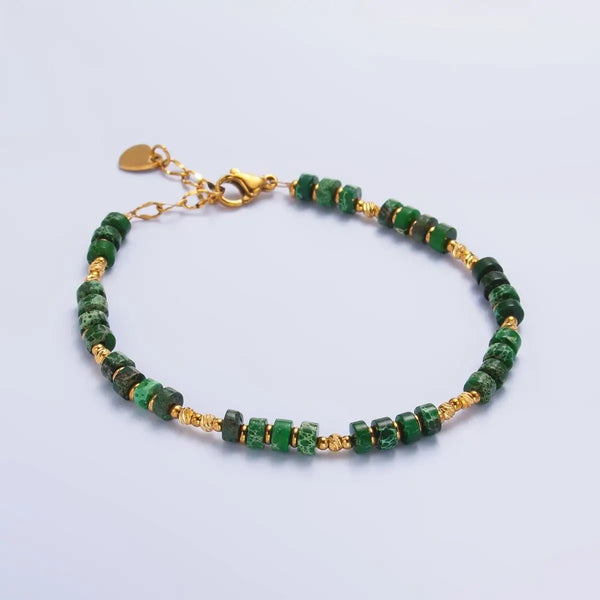 Stainless Steel Malachite Natural Gemstone