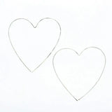 Lotus "Heart" Hoop Earrings