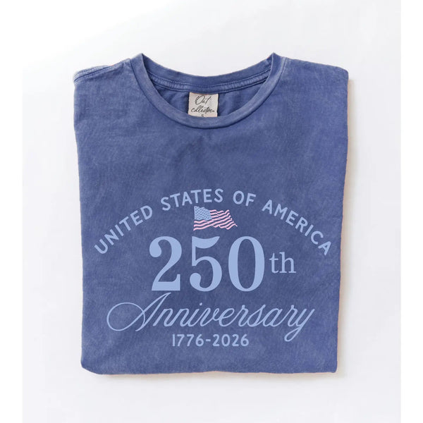 USA- 250 Anniversary- Mineral Graphic Top