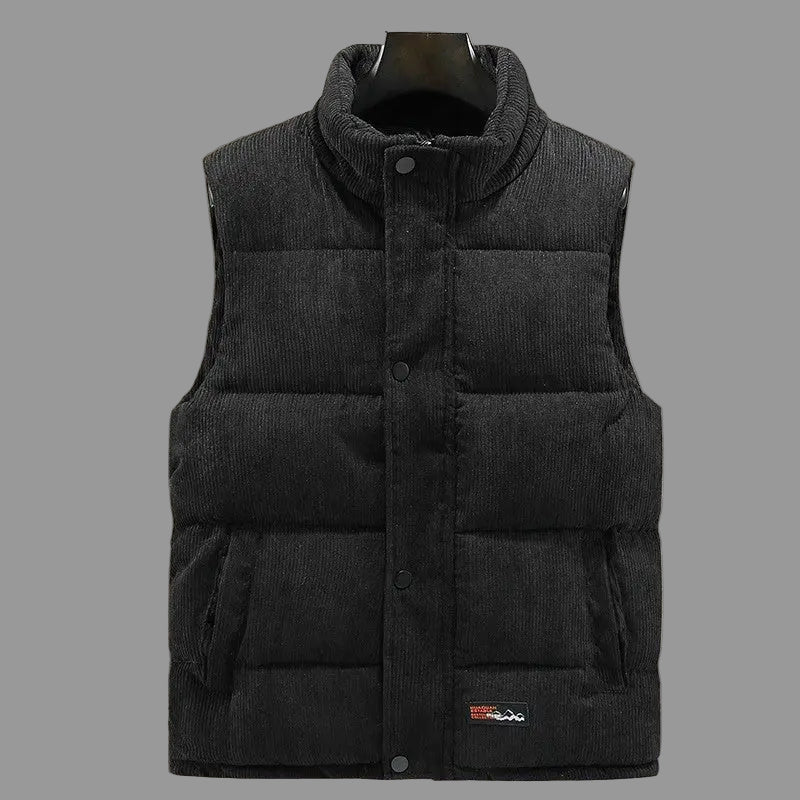 Men's Corduroy Black Vest