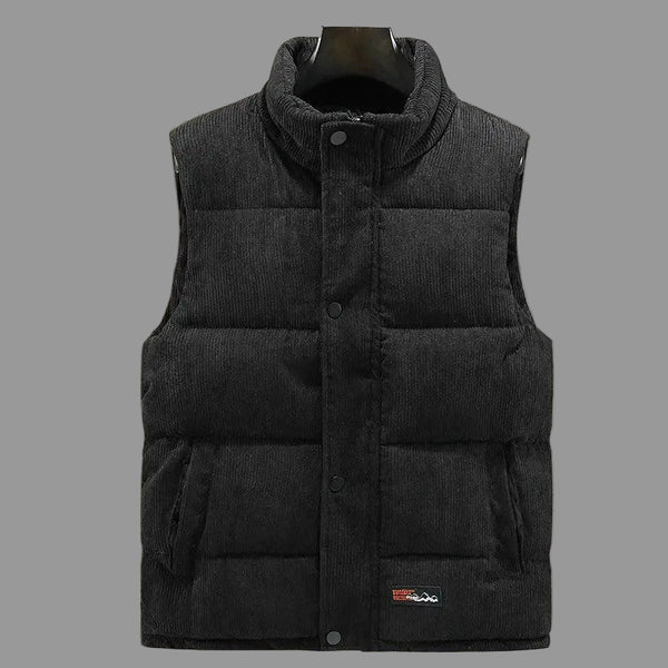 Men's Corduroy Black Vest