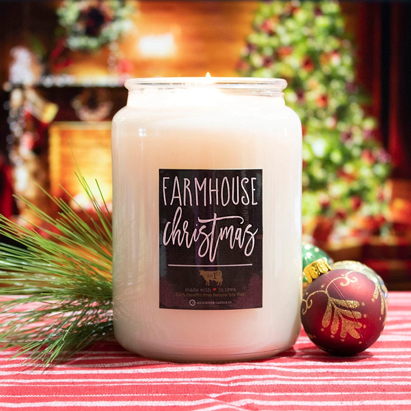 Milkhouse 26oz Farmhouse Jar Candle "Farmhouse Christmas"