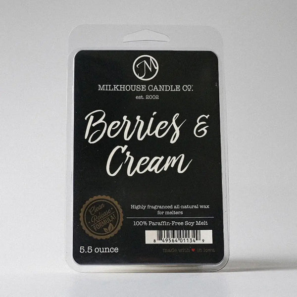 Milkhouse 5.5 oz Wax Melts: Berries & Cream