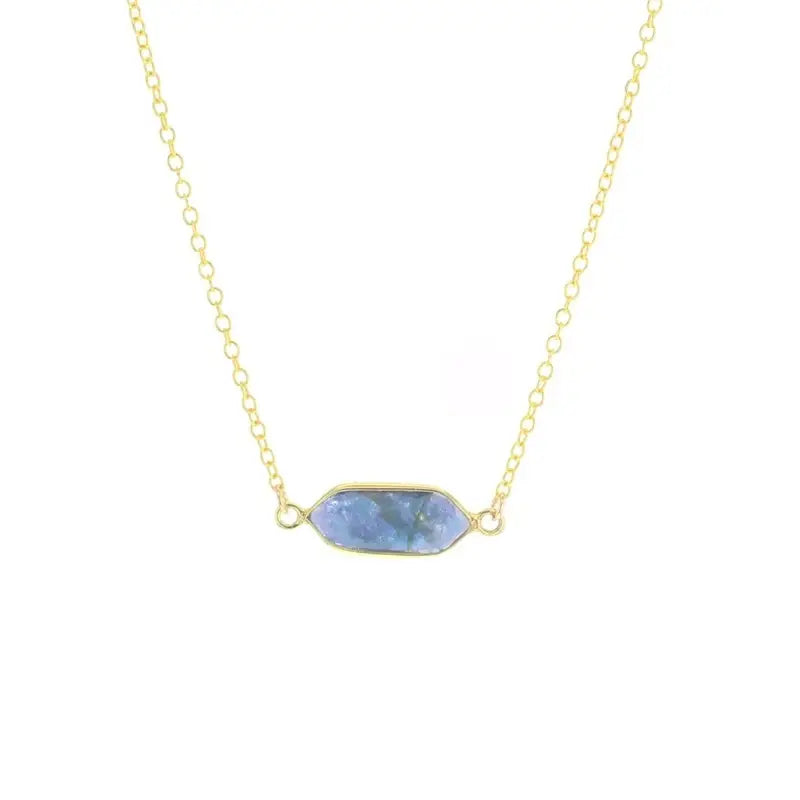Lotus Gold "Slater" Necklace with Labradorite