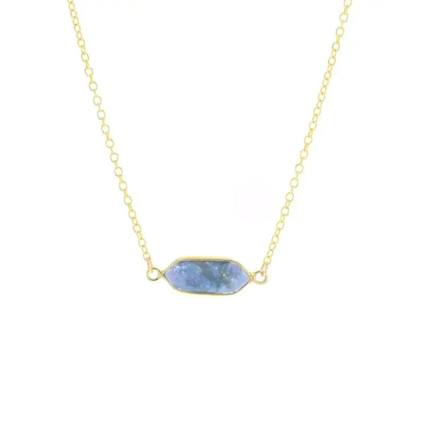 Lotus Gold "Slater" Necklace with Labradorite