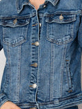 Sparkly Basic Denim Jacket by Nina Rossi Jeans