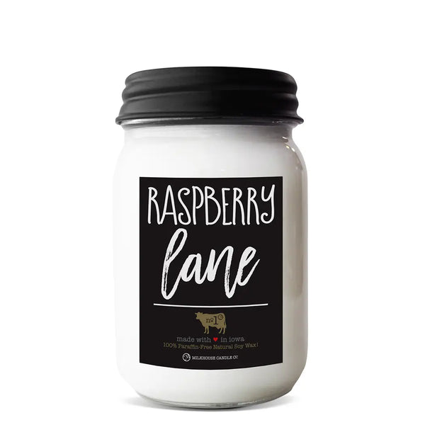 Milkhouse 13 oz Jar Candle "Raspberry Lane"