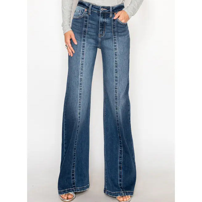 Artemis Eco Fabric High Rise Relaxed Flare Jeans