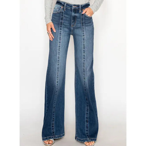 Artemis Eco Fabric High Rise Relaxed Flare Jeans
