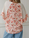 Sunlit Meadow Top - Beige Coral